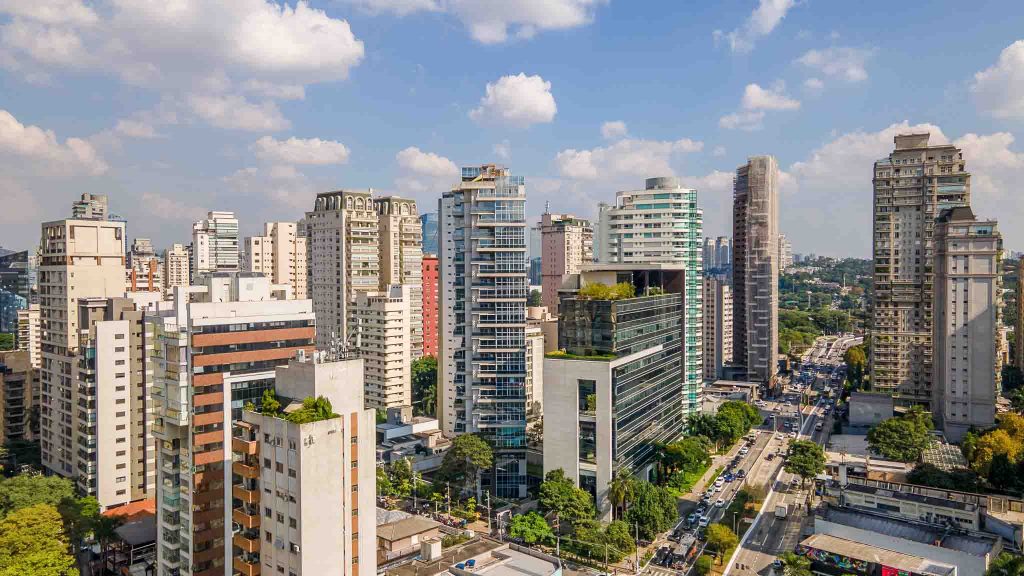 Fachada do empreendimento Celebrity no bairro Itaim Bibi.